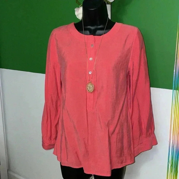 Chico’s Peach Soft Blouse- 0 (Medium) - Picture 1 of 5